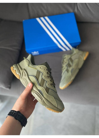 Серые демисезонные кроссовки мужские adidas ozweego adiprene pride metal grey адидас озвиго No Brand