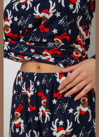 Темно-синяя пижама женская с принтом Ager 238R5658