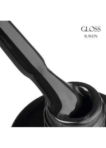 Цветная база GLOSS Color Base Gel Raven, 11 мл Gloss Company (278650132)