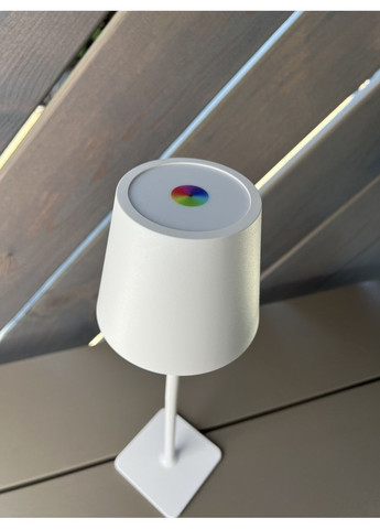 Настольная белая лампа с цветным светом для бара/кафе/ресторана (795-LTA15SW RGB WHITE) No Brand (370070672)