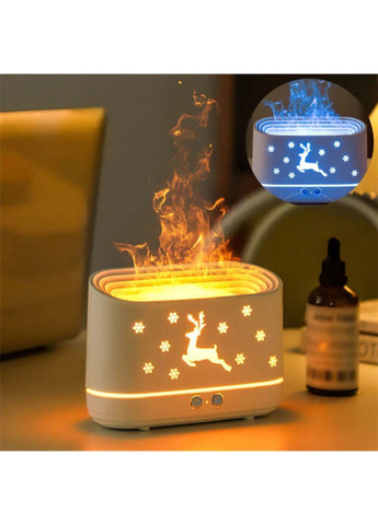 Ночник-увлажнитель с имитацией пламени DEER WHITE No Brand (300024390)