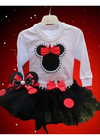 Белый нарядные костюмы для девочки - юбочка, реглан, обруч юбочный No Brand