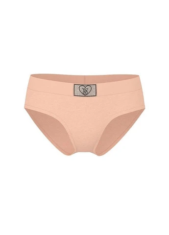 Женские трусики (293779546873) Logo Cotton Shine Patch Hiphugger XS персиковые Victoria's Secret (387571674)