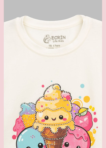 Молочна літня футболка Ecrin