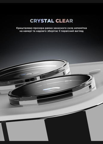 Защитное стекло для камери Supreme Black Icon для iPhone 15/15 Plus Clear (ARM76599) PTR ArmorStandart (327887680)