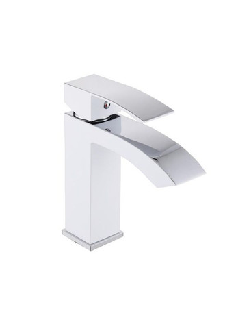 Змішувач для раковини Swan Cascada QTSWA270CRW45568 Chrome/White Qtap (320772880)