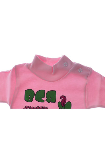 Боди с длинным рукавом для девочки под горло Мама розовое интерлок MiniPapi см (37498) BABYKROHA (297198166)