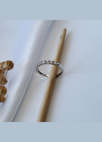 Серебряное кольцо Дорожка 5 камней.0 размер серебро 925 пробы Родированное 1459 No Brand (306743390)