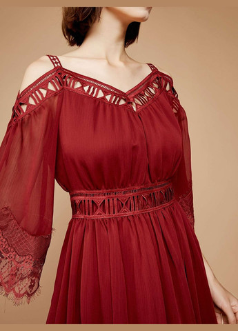 Бордова сукня Only