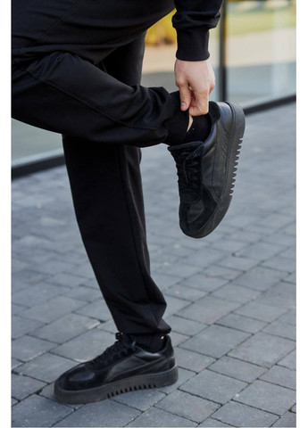 Черный демисезонный мужской костюм брючный No Brand