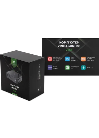 Комп'ютер Mini PC V656 (V6561220P.16256W1P) Vinga (391609863)
