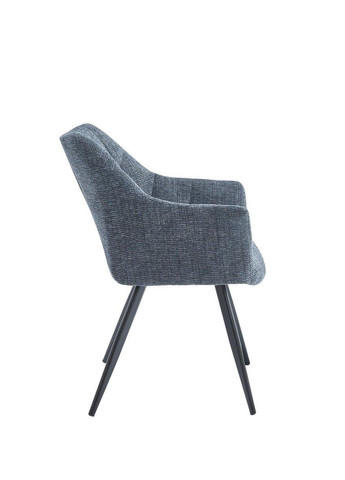 Стул STEFAN черный каркас/темно-серый тк. Intarsio (365461462)