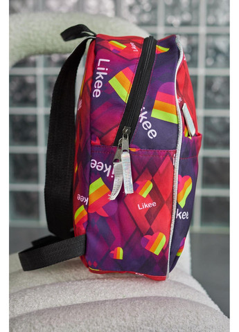 Фіолетовий міні-рюкзак з принтом Likee, поліестер, зі світловідбивними елементами, компактний та зручний Intruder (349238470)