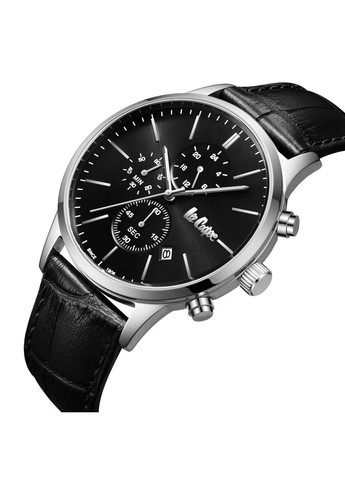 Наручные часы мужские Leather Black Серебристый (3434) Lee Cooper (363318860)