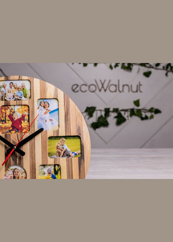 Аксесуар «Дерев'яний годинник» Оригінальний подарунок на новосілля EcoWalnut (293510820)