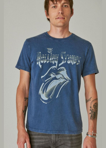 Синяя футболка Lucky Brand Rolling Stones Metal 7M85740 Dark Denim