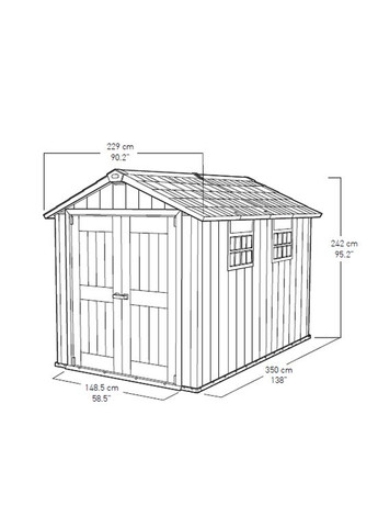 Садовий пластиковий будиночок OAKLAND 7511 Keter (362582671)
