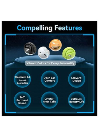 Наушники (NBUG0) Vention OpenBeat O12 Green (369239250)