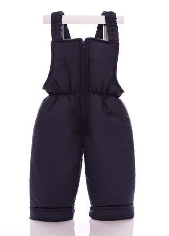 Синій зимній комбінезон на синтепоні для хлопчика з принтом пепи нуль підстібка синє коричневе хутро 86 см (50720) BABYKROHA