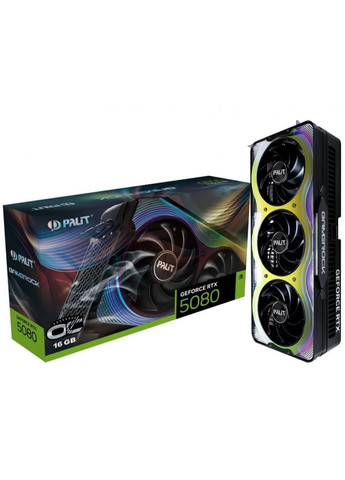 Видеокарта GF RTX 5080 16GB GDDR7 GameRock OC (NE75080T19T2-GB2030G) Palit (320827227)