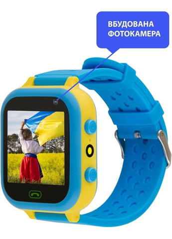 Smart Watch GO009 GLORY Camera+LED WIFI Blue-Yellow RU UCRF Amigo (330030555)