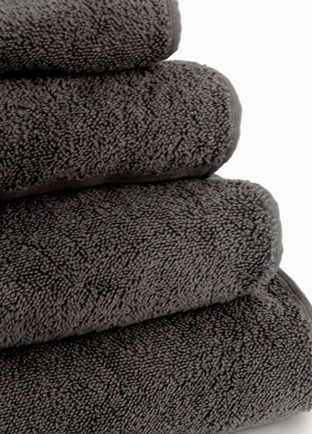 Рушник "Ніжність" 30x50 см MVM однотонний темно-сірий