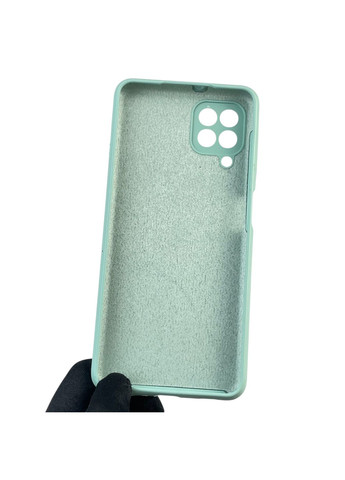 Чехол для Galaxy M22 4G (SM-M225F) силиконовый с микрофиброй нескользящий на самсунг м22 4г бирюзовый Samsung (366386093)