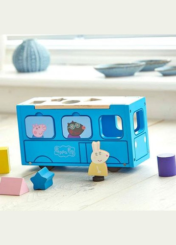 Дерев'яний ігровий набірсортер Peppa - Шкільний автобус Пеппи Peppa Pig (290706004)