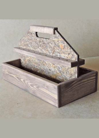 Ящик-переноска для инструментов из дерева Боруссия сепия (ЯДИ-000108) No Brand (328911194)