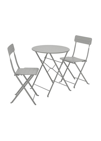 Стіл+2 стільця ІКЕА SUNDSO сірий (s29434922) IKEA (267900609)