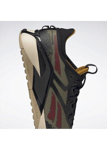 Оливковые (хаки) демисезонные jurassic world adventure shoes Reebok Nano X2
