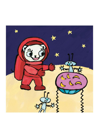 Дитяча книжка Киця-Миця в космосі 253585, 24 сторінки Час Майстрів (358933310)