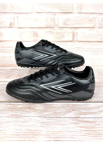 Підліткові сороконіжки чорні низькі для чоловічів спортивні зі штучної шкіри для футболу No Brand (361970612)