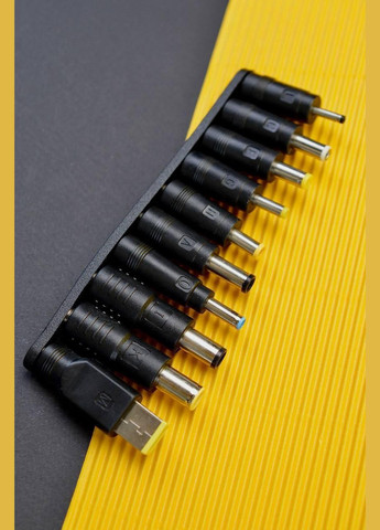 Кабель живлення для ноутбука з набором перехідників - 10 штекерів 100W PD100W / 5.5X2.5 / 18.5-20V Value (342063126)