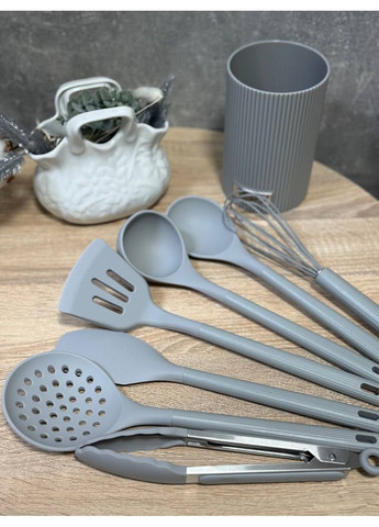 Набір кухонного приладдя MG-1128 8 предметів Сірий Magio (366891130)
