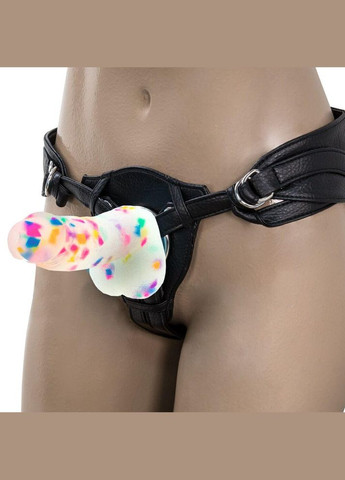 Фалоімітатор з конфетті ADDICTION - PARTY MARTY - 7.5" - FROST &, 19 см, силікон Confetti (303903783)