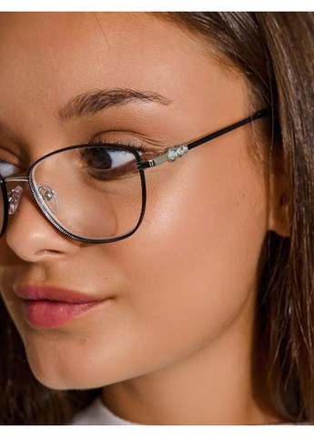 Сиреневые женские очки для зрения для чтения +2.00 металлическая оправа БлюБлокер Антиблик Gvest (361075459)