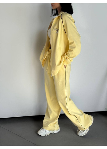 Спортивный костюм (кофта, брюки), цвет Желтый Fashion (361668396)