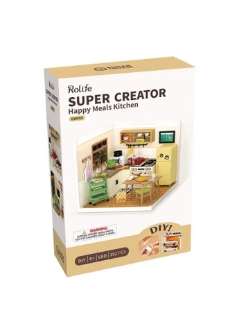 Конструктор Rolife 3D Кухня Хеппі Мілс (DW008) Robotime Rolife 3D Кухня Хеппі Мілс (396106351)