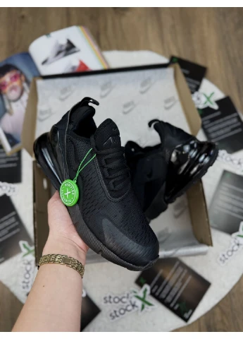 Чорні літні кросівки nike air max 270 black найк аір макс 270 No Brand