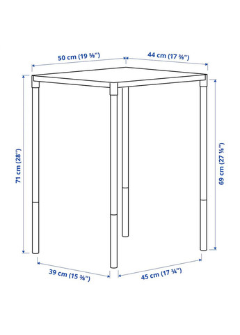 Стіл вуличний ІКЕА FEJAN 50х44 см (40469019) IKEA (278406647)