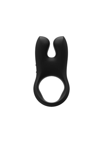 Ерекційне віброкольцо з подвійною стимуляцією клітора N| S black, 2 мотори Fun Factory (314808140)