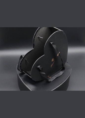 Коробки для цветов. "Сердце". Цвет: чёрный. 2шт/комплект. 27х26х10см HM furnitura (330601619)