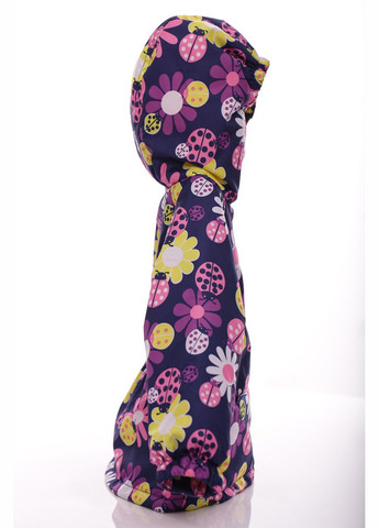 Синя демісезонна куртка нуль для дівчинки на холлофайбері з принтом сонечко синій 74 см (45049) BABYKROHA