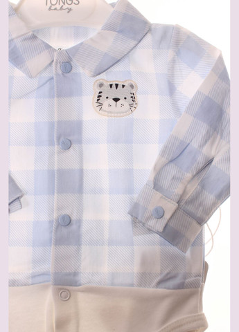 Боді Футболка С Довгим Рукавом 2263 Свiтло Блакитний Tongs (306544145)