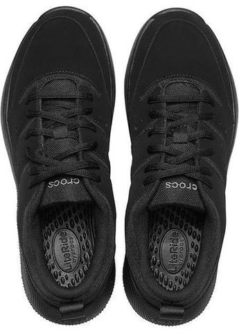 Чорні чоловічі кросівки on the clock work literide triple black м10.5 чорні (209475) Crocs