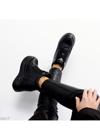 Зимние сникерсы No Brand чёрные зима (370368604)