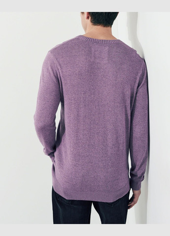 Сиреневый демисезонный свитер мужской - свитер hc6407m Hollister
