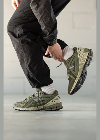 Оливковые (хаки) демисезонные кроссовки мужские new balance 1906r khaki green | нью баланс 1906 хаки No Brand