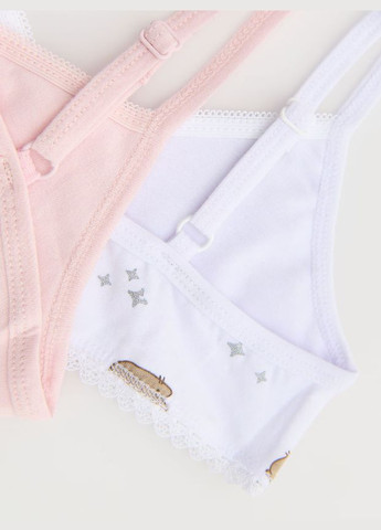 Белый комплект белья 7 трусиков и 3 топа Reserved